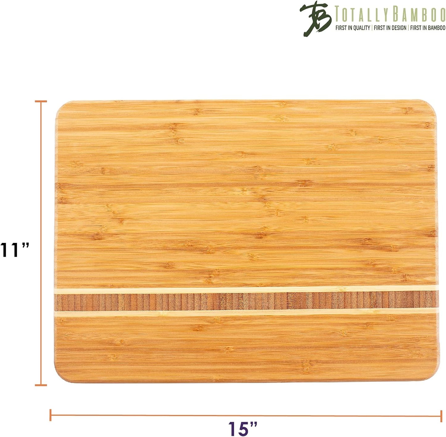 Barbados Bamboo Wood Cutting Board, 9" x 6.5"