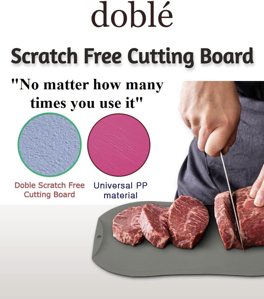 é Non-Scratch Flexible Cutting Board Parent (Khaki green, Small (11.2" x 7.8"))