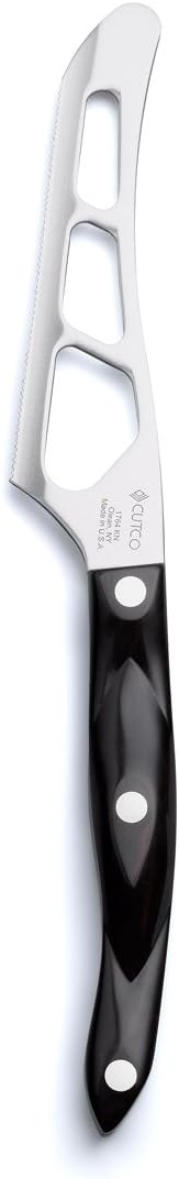Model 1764 Traditional Cheese Knife 5-3/8” Micro Double-D-edge blade (Classic Brown Black Handle)