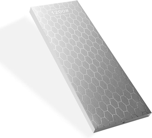 Diamond Sharpening Stone 2 Side Grit 200/600, 300/1000, 400/1000, 400/1200, Diamond Plate Honing Stone Hone Sharpener (400#/1200#)