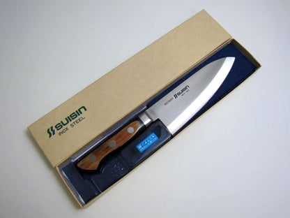 .com Suisin Inox Western-Style Knife Series, Genuine Sakai-Manufactured, Inox Steel 6.5" (165mm) Deba Knife