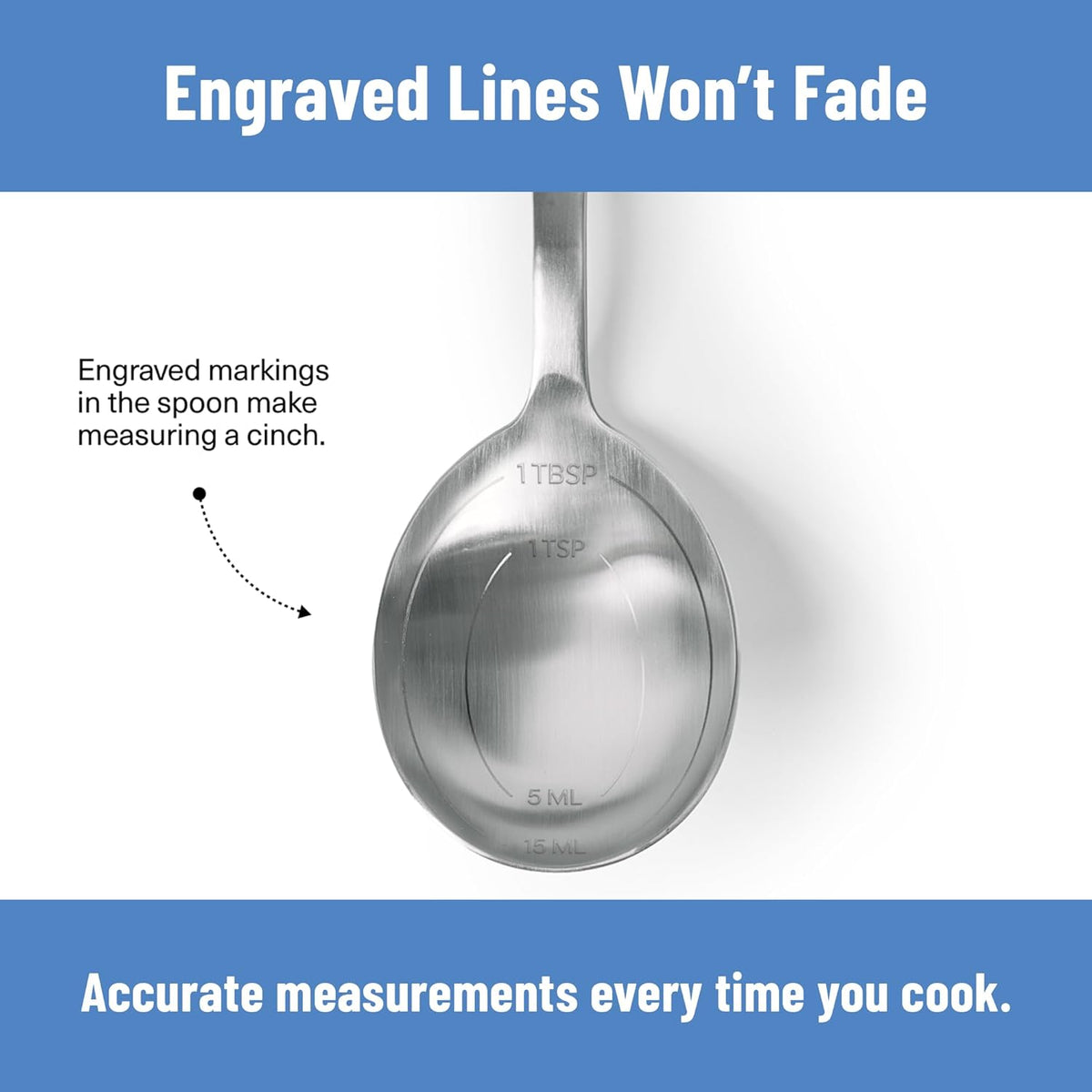 Serrated Chef Spoon – Stainless Steel Multipurpose Cooking Spoon with Cutting Edge for Slicing Avocados Scooping Casseroles Breaking Ground Meat and Serving at the Table