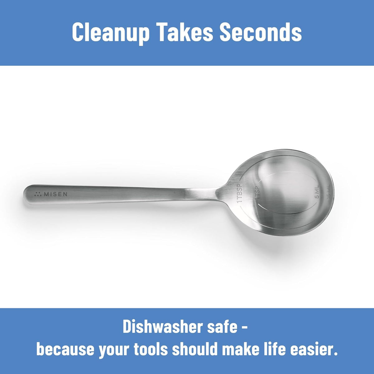 Serrated Chef Spoon – Stainless Steel Multipurpose Cooking Spoon with Cutting Edge for Slicing Avocados Scooping Casseroles Breaking Ground Meat and Serving at the Table