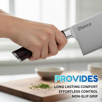 Cleaver Knife 12 Inch–Ultra Sharp High Carbon Stainless Steel Meat & Vegetable Cleaver, Heavy Duty Bone Chopper, Professional Butcher Knife with Ergonomic Full Tang Handle for Restaurant & Home