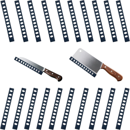 Knife Sheath - 20-Pack Black Blade Protectors, Durable Plastic, Knife Blade Cover for Chef, Utility, and Steak Knives, Portable, Ideal for Daily Use and Outdoor Activities