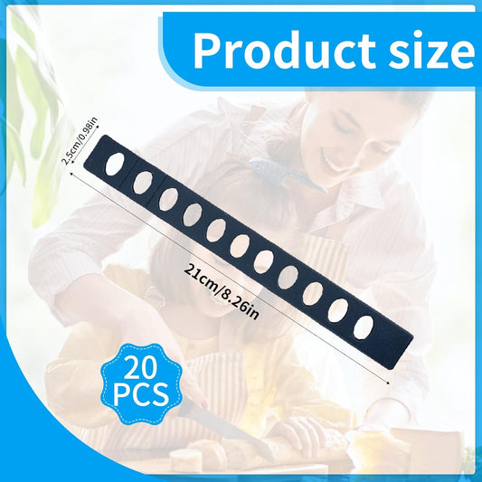 Knife Sheath - 20-Pack Black Blade Protectors, Durable Plastic, Knife Blade Cover for Chef, Utility, and Steak Knives, Portable, Ideal for Daily Use and Outdoor Activities