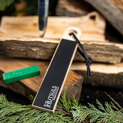 Pocket Knife Strop Kit - Get Razor-Sharp Edges with Pocket Leather Strop for Knife Sharpening, Easy to Use Knife Stropping Kit with Stropping Compound, Stropping Leather Sharpening Strop Block