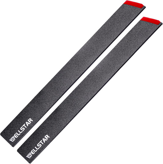 Knife Edge Guards Set, 2 Piece 14 Inch Universal Blade Covers, BPA Free ABS Protective Long Blade Sheaths, Non-Scratch Felt Lining Brisket Knives Covers (Knives not included)