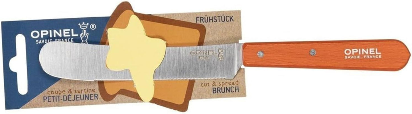 Brunch Knife, Micro-Serrated Speading Breakfast Knife (Natural)