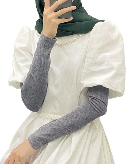 Long Arm Sleeves for Women Cooling UV Sun Protection Sleeves to Cover Arms Gardening Sleeves
