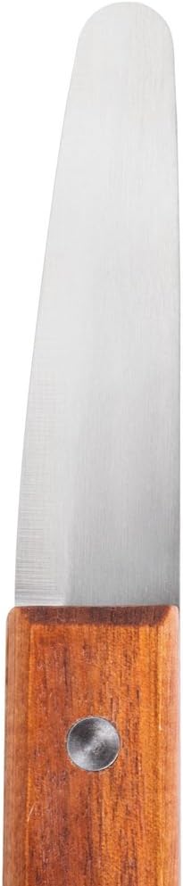 Betolla 7-Inch Clam Knife – Stainless Steel 3-Inch Blade with Riveted Wood Handle, Seafood Shucking Knife Tool for Clams, Oysters & Shellfish