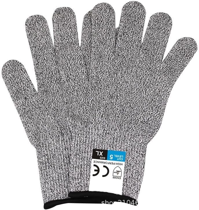Cut Resistant Gloves Food Grade HDPE - Kitchen Safety Gloves for Chef Meat Cutting Oyster Shucking Mandoline Slicing