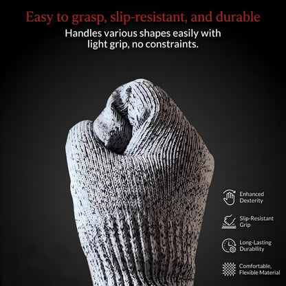 Cut Resistant Gloves Food Grade HDPE - Kitchen Safety Gloves for Chef Meat Cutting Oyster Shucking Mandoline Slicing