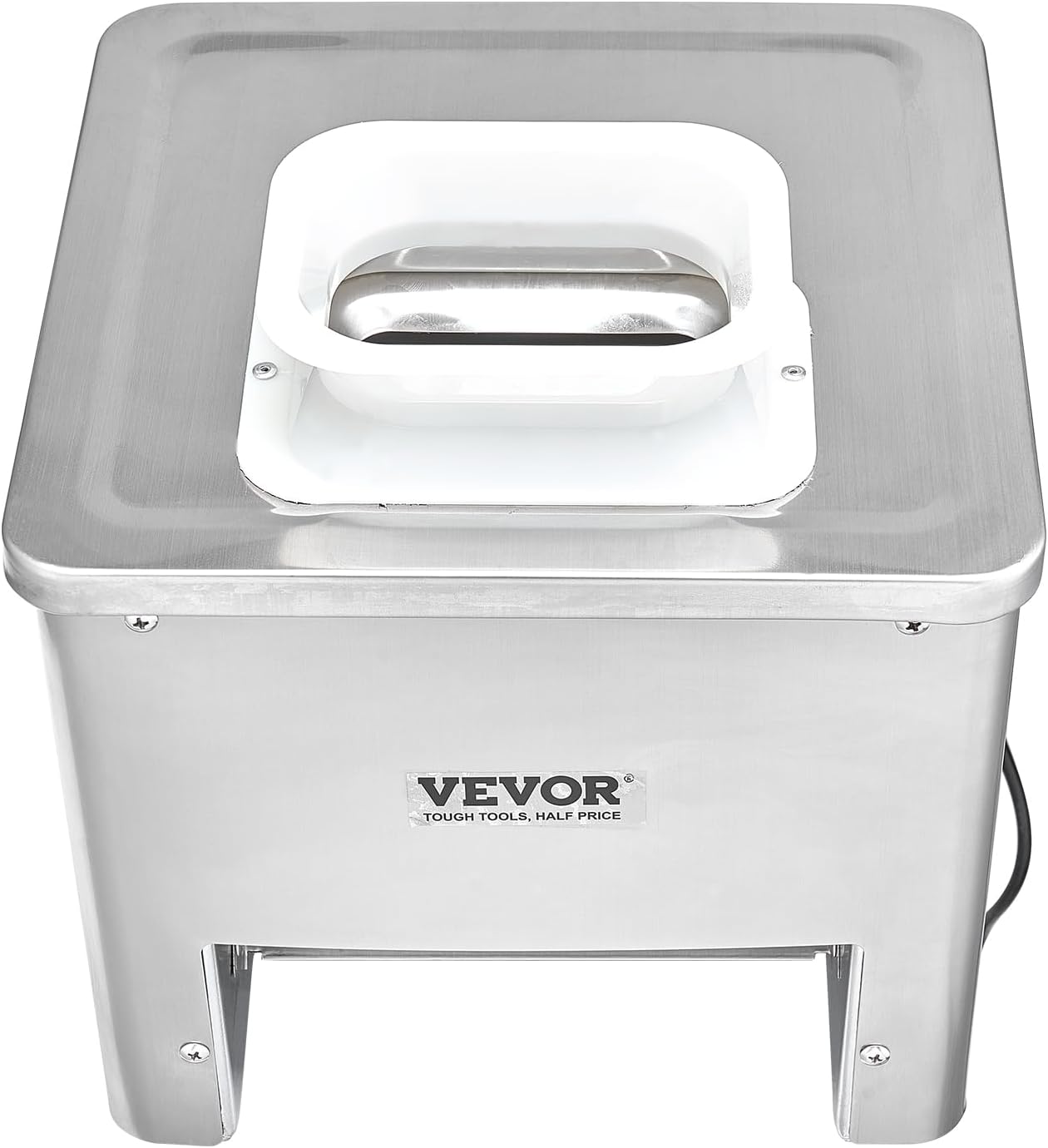 850W Meat Slicer, Commercial Meat Cutting Machine, Stainless Steel, 5 mm Thickness, Detachable Blades, Electric Food Slicer for Home Kitchen Restaurant Supermarket