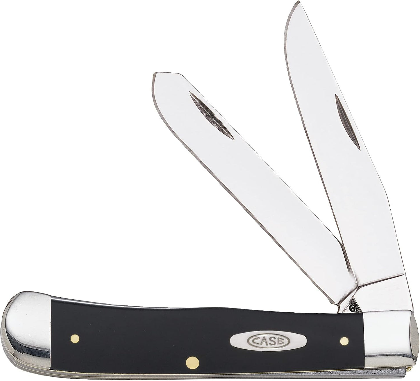 Case WR XX Trapper Folding Pocket Knife, Synthetic Handle with Carbon Steel Blades, 4 1/8 inches Closed