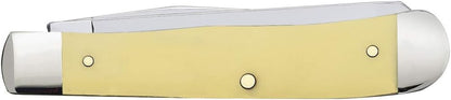 Case WR XX Trapper Folding Pocket Knife, Synthetic Handle with Carbon Steel Blades, 4 1/8 inches Closed