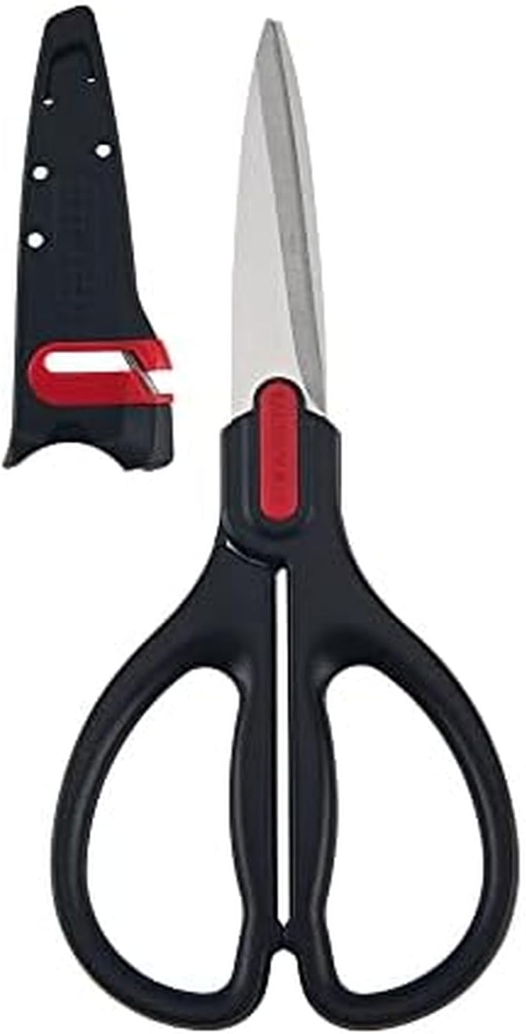Self-Sharpening Stainless Steel All-Purpose Shears with Edgekeeper Sleeve