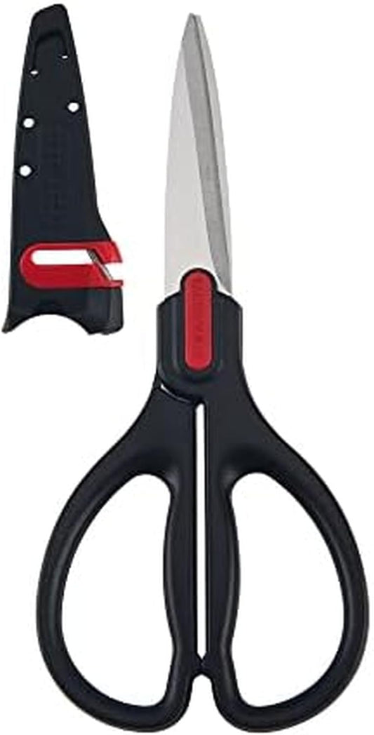 Self-Sharpening Stainless Steel All-Purpose Shears with Edgekeeper Sleeve