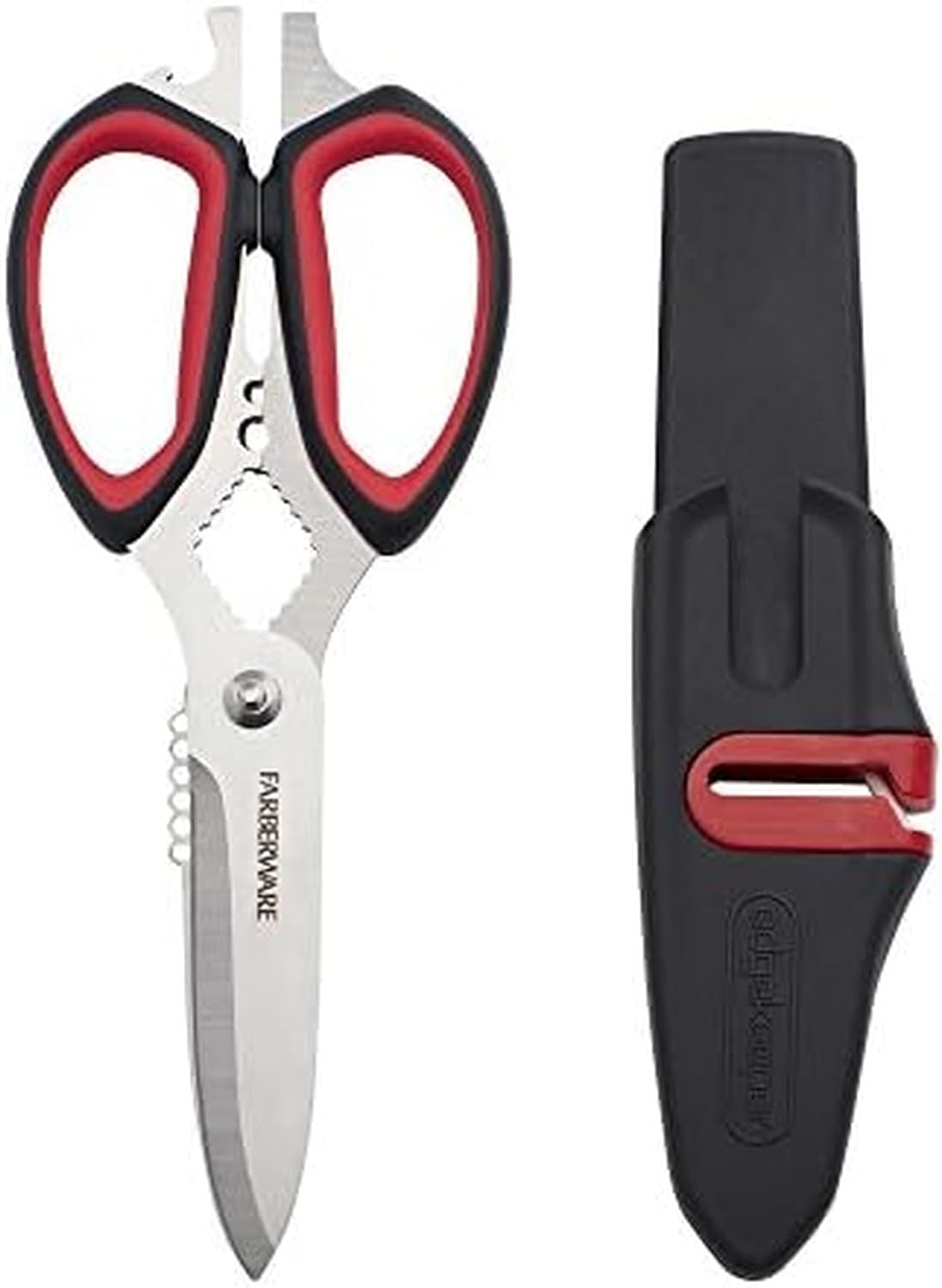 Self-Sharpening Stainless Steel All-Purpose Shears with Edgekeeper Sleeve