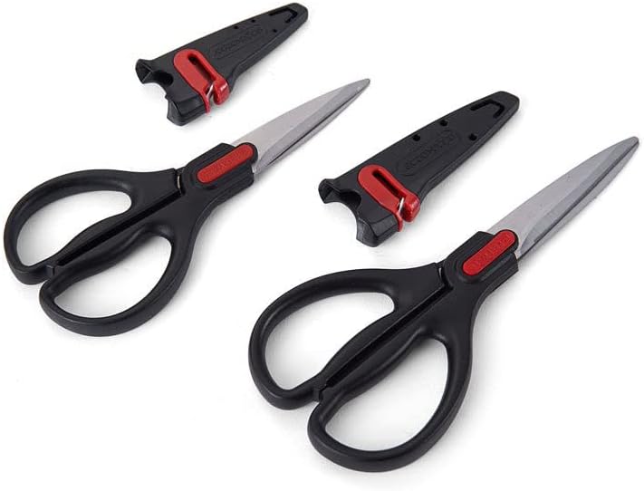Self-Sharpening Stainless Steel All-Purpose Shears with Edgekeeper Sleeve