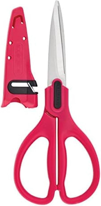 Self-Sharpening Stainless Steel All-Purpose Shears with Edgekeeper Sleeve