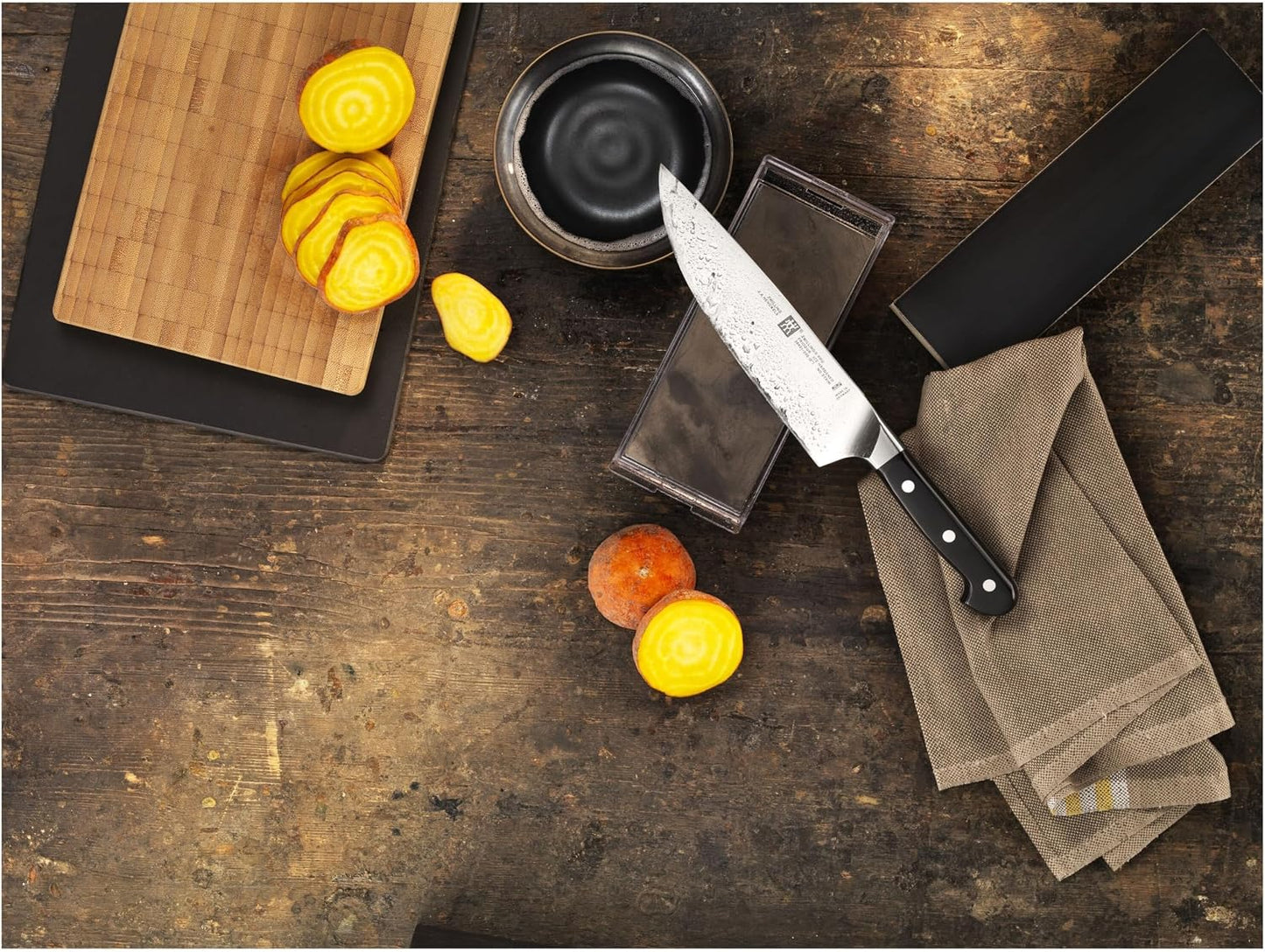 Pro 8-inch Razor-Sharp German Traditional Chef's Knife, Made in Company-Owned German Factory with Special Formula Steel perfected for almost 300 Years, Dishwasher Safe