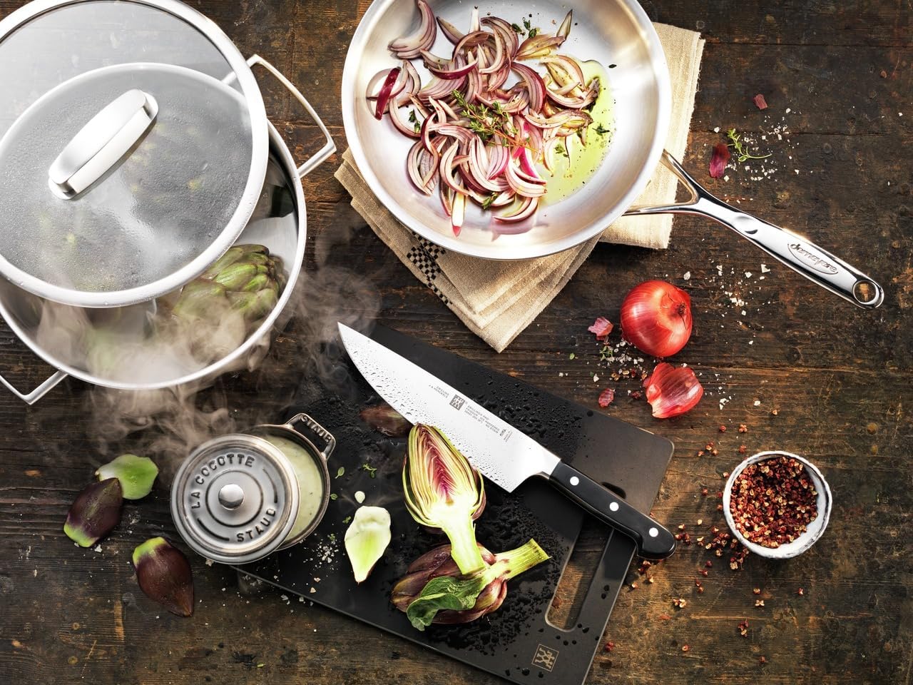 Pro 8-inch Razor-Sharp German Traditional Chef's Knife, Made in Company-Owned German Factory with Special Formula Steel perfected for almost 300 Years, Dishwasher Safe