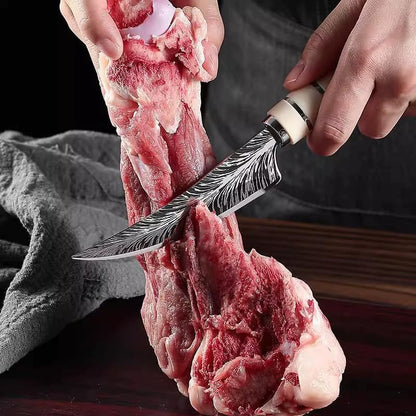 8.6-inch Fish Fillet Knife,High Carbon Stainless Steel Flexible Narrow Blade,Extremely Sharp,Used for Fish Cleaning,Non Slip Handle,Suitable for Fishing,Camping and Home Kitchens