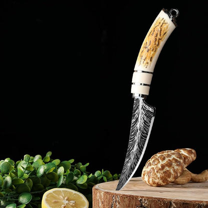 8.6-inch Fish Fillet Knife,High Carbon Stainless Steel Flexible Narrow Blade,Extremely Sharp,Used for Fish Cleaning,Non Slip Handle,Suitable for Fishing,Camping and Home Kitchens