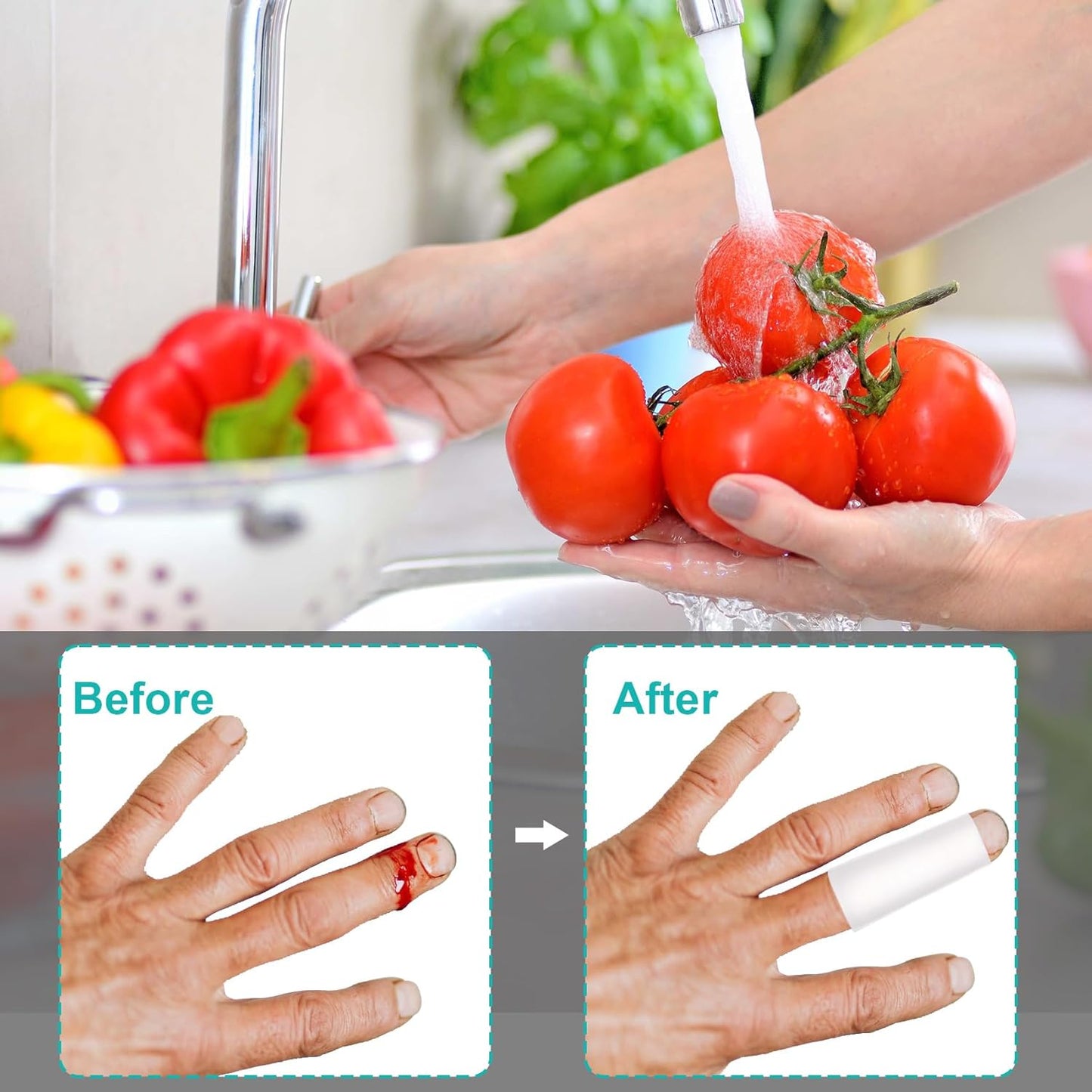 10PCS Silicone Finger Protectors, Gel Finger Support Cots, Fingertips Protection, Finger Sleeves, Short Thumb Guard for Finger Arthritis Cracking Pain Relief