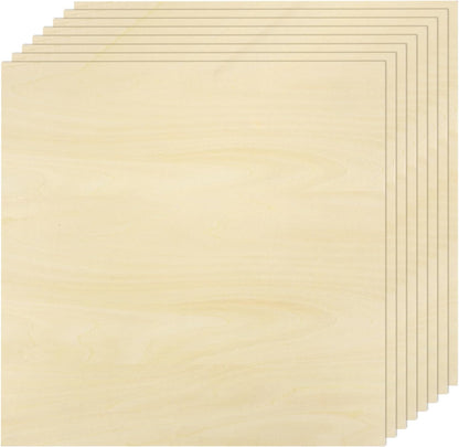 5pcs Basswood Sheet 4" x 6" x 1/4" Unfinished Wood Plywood Boards for Painting Crafts, Laser, Cutting, Engraving