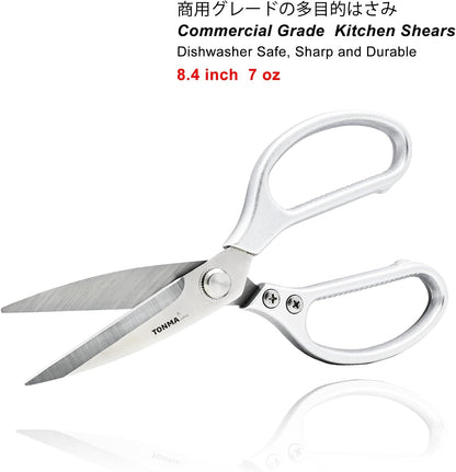 TONMA Kitchen Scissors All Purpose, Made in Japan, Stainless Steel, TK-2