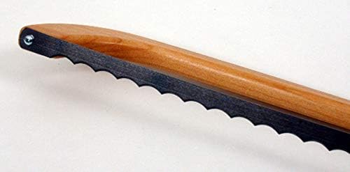Bow Style Bread and Bagel Slicer, Natural Alder | Made in the USA, Bread Knife for slicing Sourdough, RIGHT HANDED
