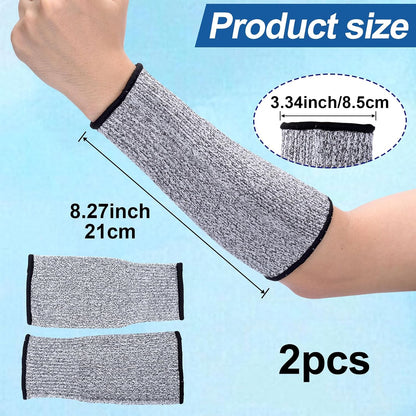 Cut Resistant Sleeves for Arm Protection, Bite-Proof Forearm Protector, Gardening Sleeves for Thin Skin