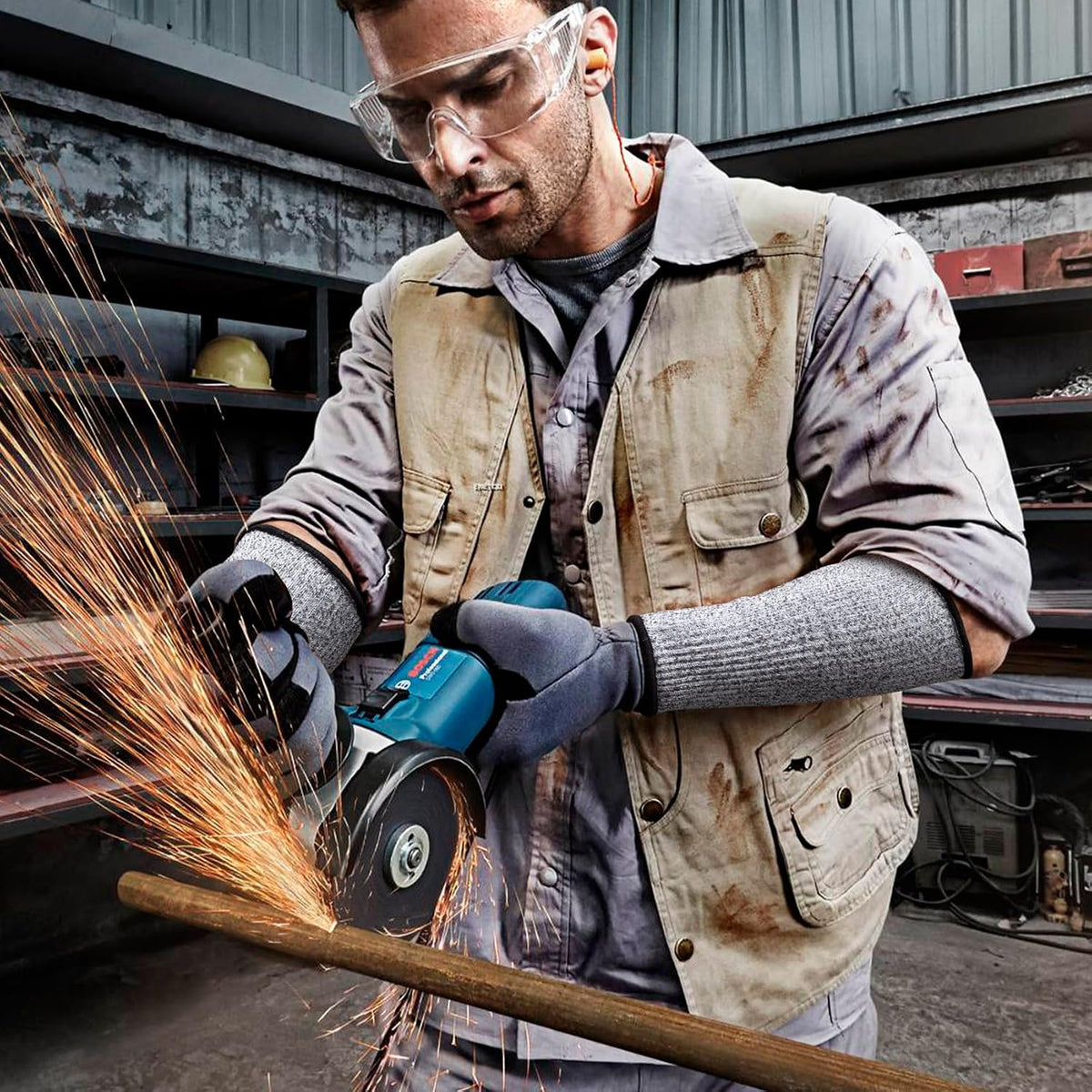 Cut Resistant Sleeves for Arm Protection, Bite-Proof Forearm Protector, Gardening Sleeves for Thin Skin