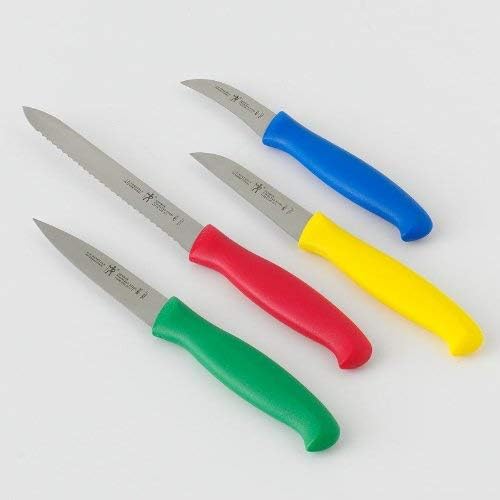 4 Piece Paring Knife Set | German Engineered, Informed by 100+ Years of Mastery. Dishwasher Safe, Ideal for Peeling, Coring, Slicing and Trimming.
