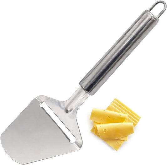 Cheese Slicer - Cheese Cutter for Block Cheese, Cheddar up to Parmesan - Quilted Pattern reduces Resistance - Non-stick and Ergonomic Handheld