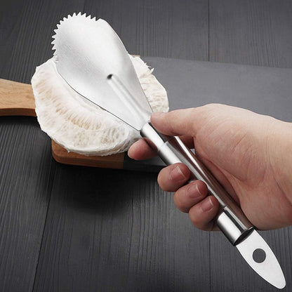 Orange Citrus Peelers, Grapefruit Knife Pomelo Citrus Peelers Stainless Steel Slicer Cutter Vegetable Peeler Kitchen Gadget, 11inch