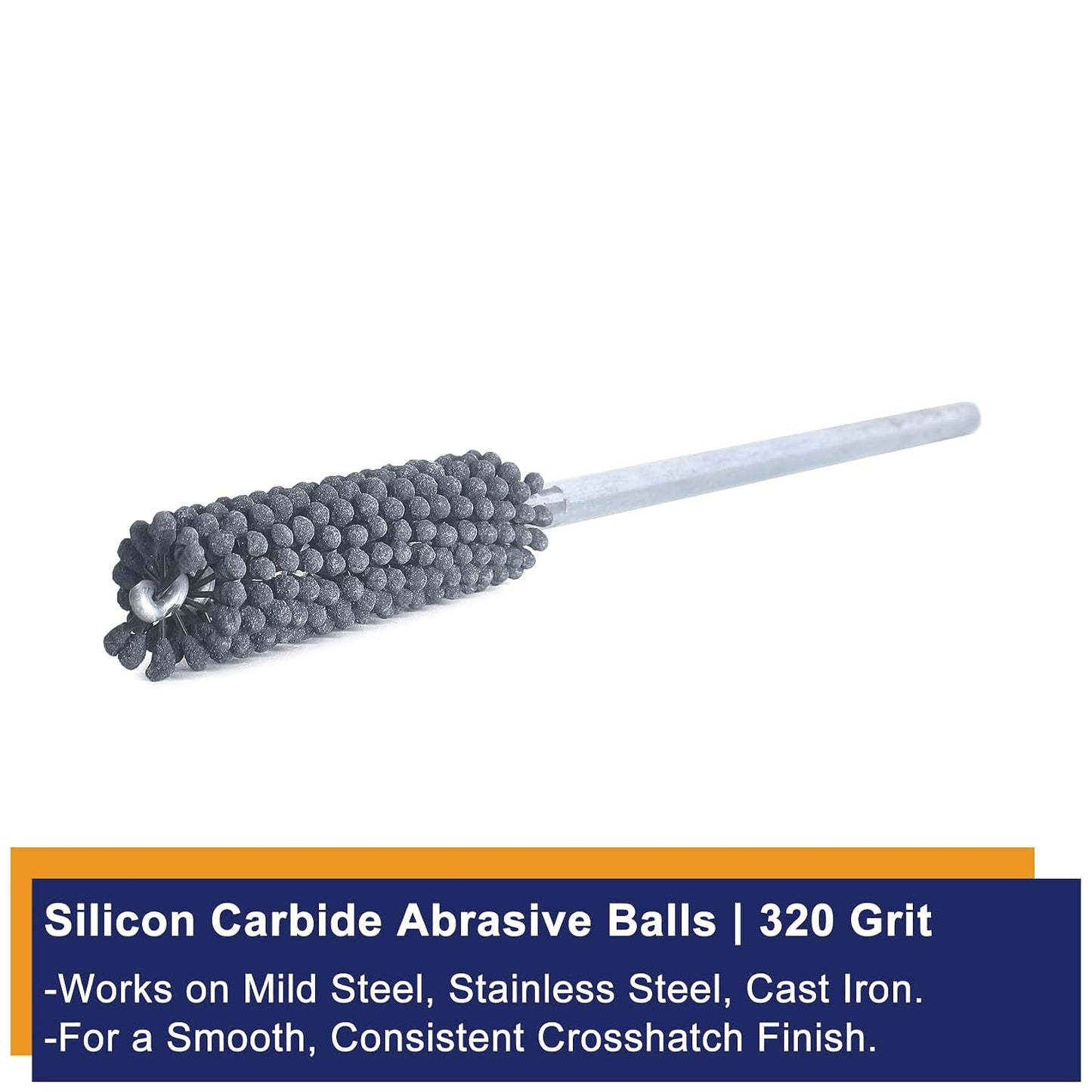 Garhgi 0.591"(15mm) Cylinder Hone with 120 Grit SC Ball Tool | Silicon Carbide Ball Style Honing, Deburring Crosshatch Edge Blending, Automotive Engine Block Piston Ring Valve Guide Tube