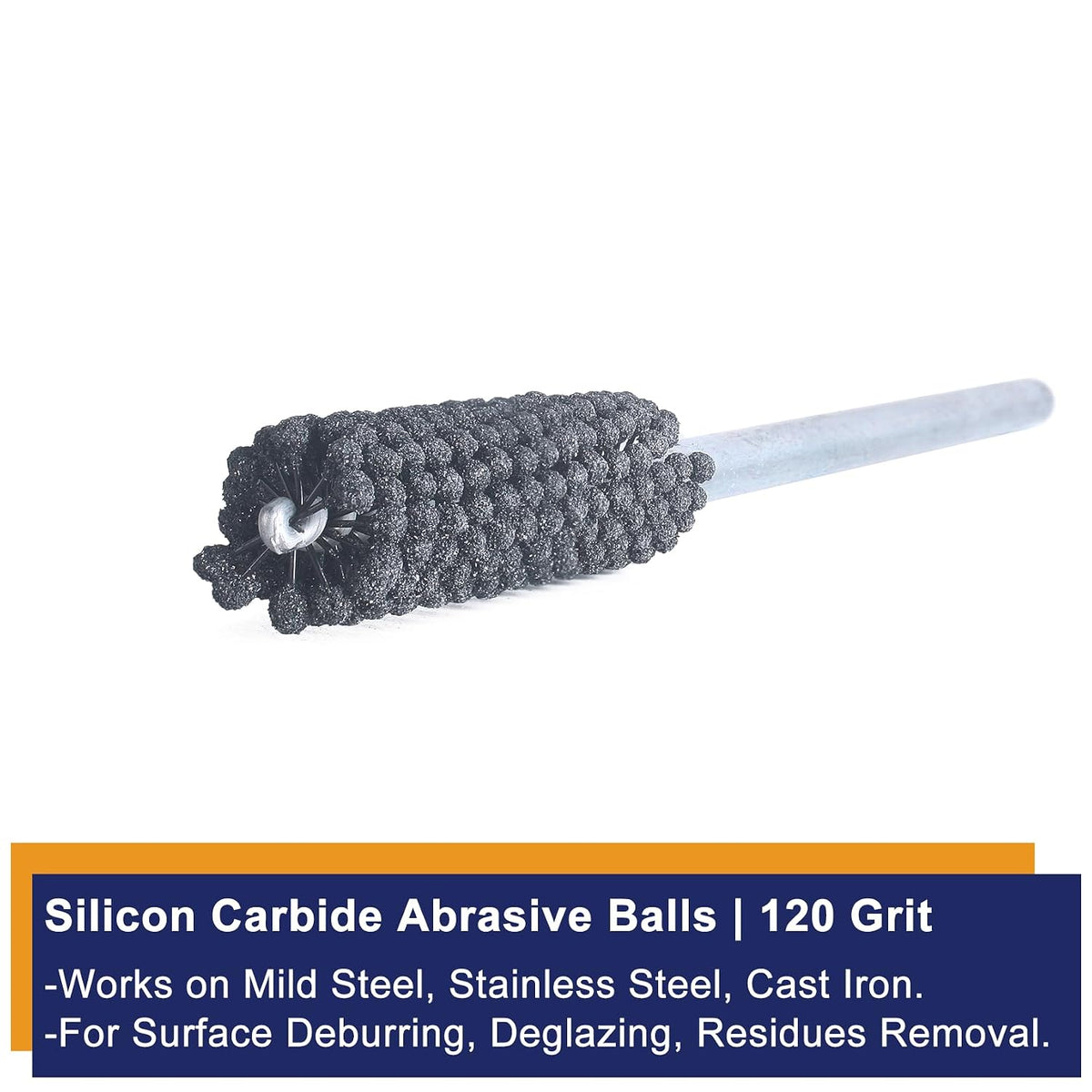 Garhgi 0.591"(15mm) Cylinder Hone with 120 Grit SC Ball Tool | Silicon Carbide Ball Style Honing, Deburring Crosshatch Edge Blending, Automotive Engine Block Piston Ring Valve Guide Tube