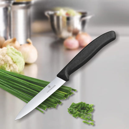 Gemüsemesser SwissClassic, 10 cm, Schwarz