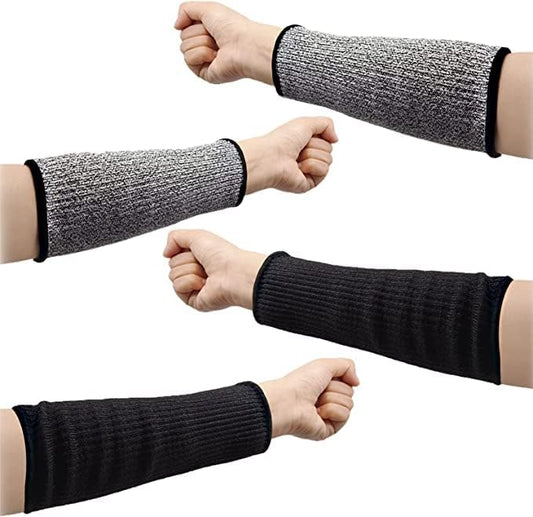 2 Pairs Forearm Sleeve, Cut Resistant Sleeves for Men and Women Arm Protectors for Thin Skin Protective Cut Resistant Welding Sleeves for Garden Kitchen Cooking Welding