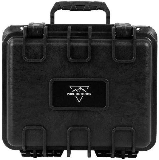 Weatherproof/Shockproof Hard Case - Black Ip67 Level Dust and Water Protection Up to 1 Meter Depth with Customizable Foam, 10" x 9" x 7", 6.6 Liter