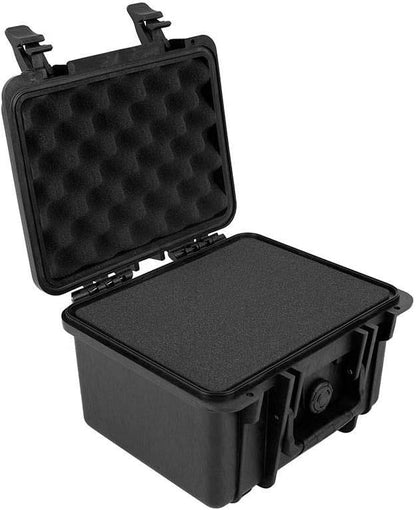 Weatherproof/Shockproof Hard Case - Black Ip67 Level Dust and Water Protection Up to 1 Meter Depth with Customizable Foam, 10" x 9" x 7", 6.6 Liter