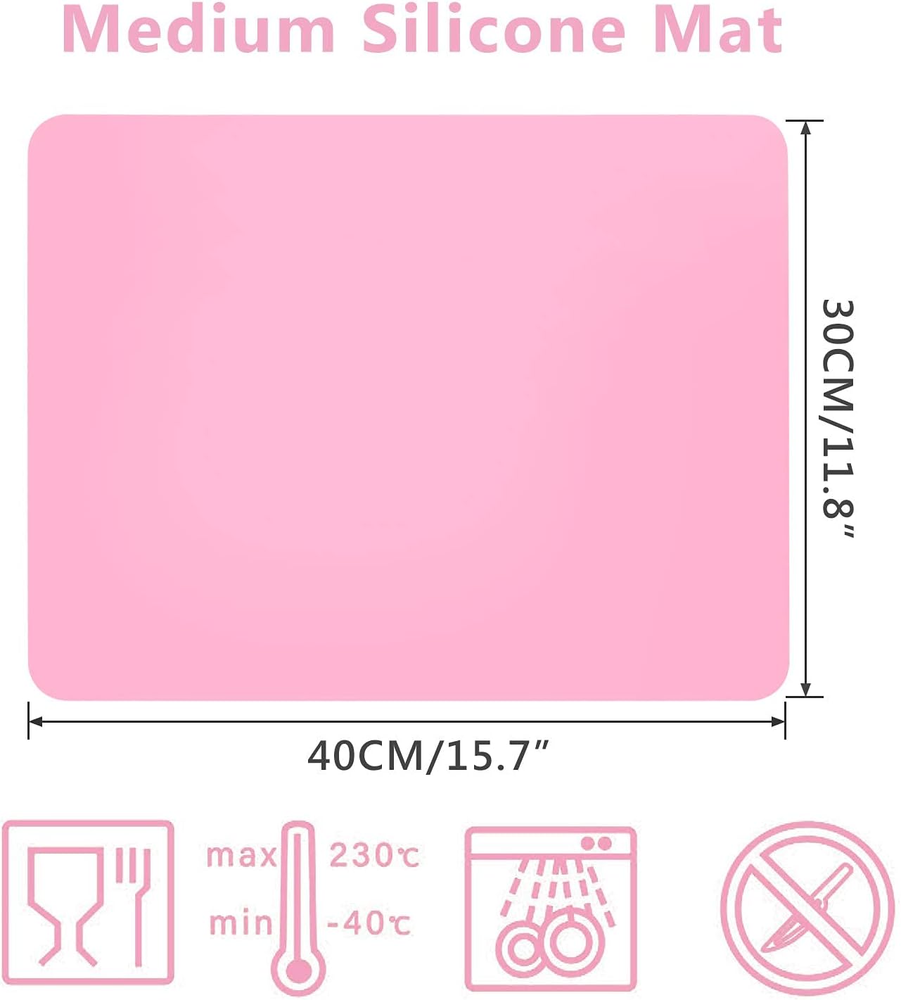 2 Pack Silicone Crafting Mats, 15.7" x 11.8" Silicone Mat for Crafts, Large Heat Resistant Sheet for Jewelry Casting, Epoxy Resin, Painting, Counter Table Protector, Placemat, Nonstick, Black