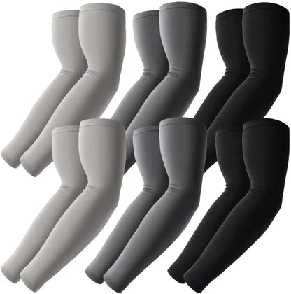 Cooling Compression Arm Sleeves for Men Women,UPF50 UV Sun Protection Sleeves for Work Sport Tattoo Cover Up