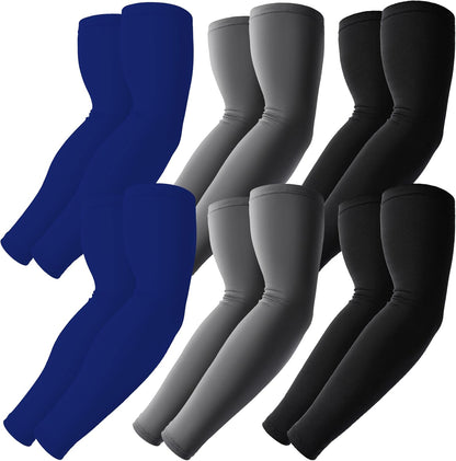 Cooling Compression Arm Sleeves for Men Women,UPF50 UV Sun Protection Sleeves for Work Sport Tattoo Cover Up