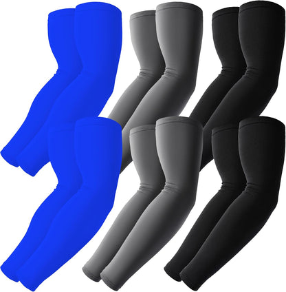 Cooling Compression Arm Sleeves for Men Women,UPF50 UV Sun Protection Sleeves for Work Sport Tattoo Cover Up
