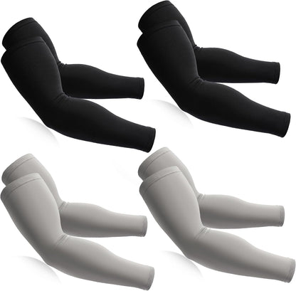 Cooling Compression Arm Sleeves for Men Women,UPF50 UV Sun Protection Sleeves for Work Sport Tattoo Cover Up