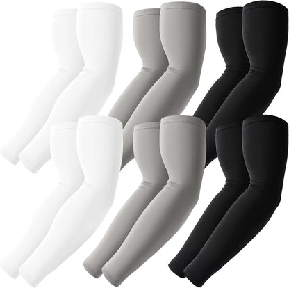 Cooling Compression Arm Sleeves for Men Women,UPF50 UV Sun Protection Sleeves for Work Sport Tattoo Cover Up